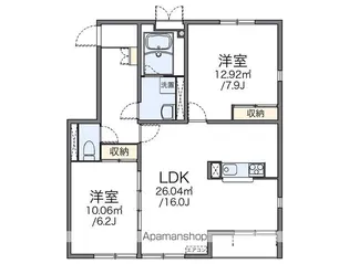 レオネクスト春日岡ヴィータ【1階】の間取り