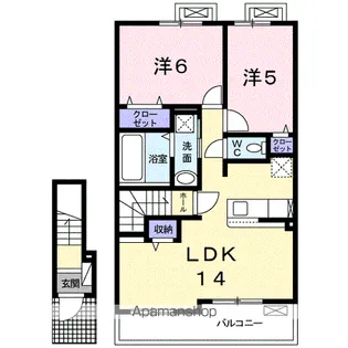 グレイス Ⅲ【2階】の間取り