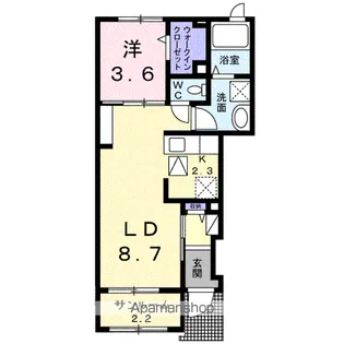 グラース・TYⅡ【1階】の間取り