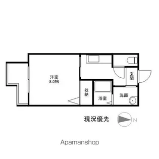 長野県長野市大字高田【アパート】の間取り