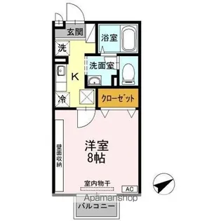 プラザ古城池【1階】の間取り