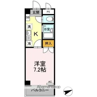 セジュール浦上【3階】の間取り
