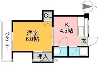 ドリームハウス寿【2階】の間取り