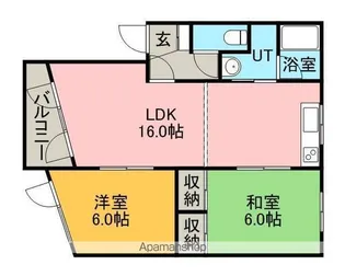 サニープレイス【2階】の間取り