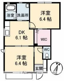 ディアスMUKAI【1階】の間取り