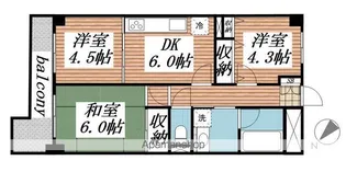 ライオンズマンション稲毛第2【3階】の間取り