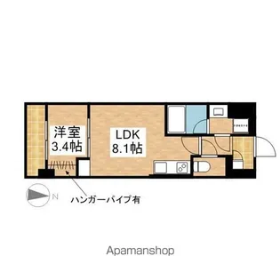 ポルタニグラ大須【4階】の間取り