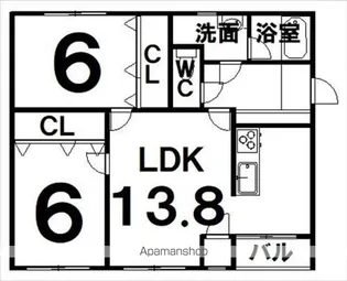 クッキー【301号室】の間取り