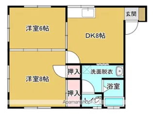 サンハイツ(堀金)【101号室】の間取り