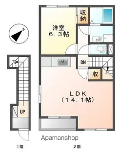 グリーンキャッスルⅤ【2階】の間取り