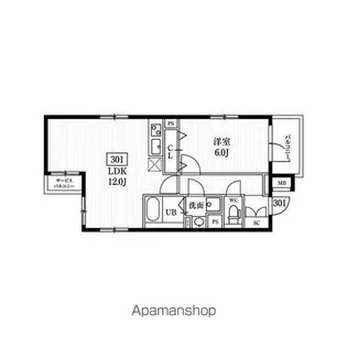 エルファーロ神楽坂 【3階】の間取り