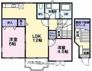 サウス・ウィンド Ⅱ【2階】の間取り