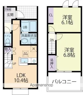 コンフォール B【2階】の間取り