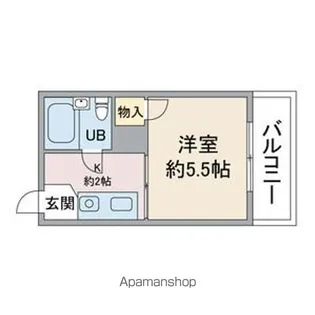 ヴィラ鶴舞【2階】の間取り