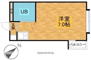 ヴェルナール忠岡【302号室】の間取り