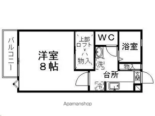 ネストパル八木山【102号室】の間取り