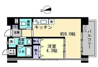 リヴェール【802号室】の間取り