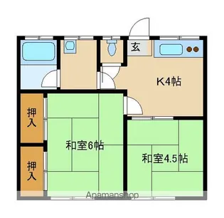 谷川荘【1階】の間取り