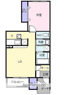 メリディオ サイトウB【1階】の間取り