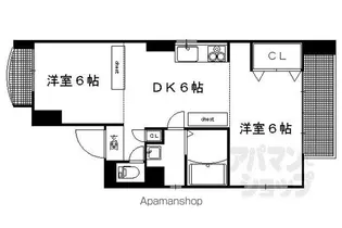 八星ハイツ【401号室】の間取り