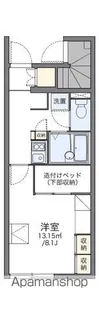 レオパレス佳【1階】の間取り