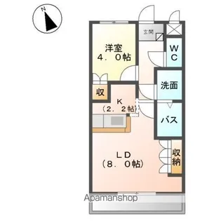 グランディール【103号室】の間取り