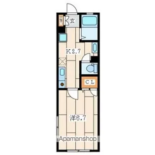 ハイムかわせみ【1階】の間取り