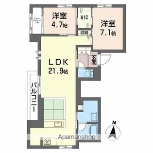 リオ・ブランコ【203号室】の間取り
