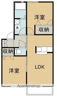 メゾン・ドール中野F【1階】の間取り