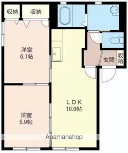 シャーメゾンA【1階】の間取り