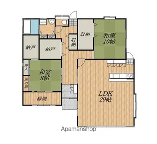 長野県飯田市羽場町2丁目【一戸建】の間取り