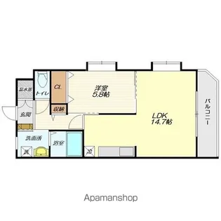 エクサーブ東原【3階】の間取り