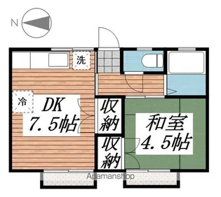 コウラックスシティー13【2階】の間取り