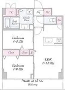 ロイジェント志村坂上【4階】の間取り