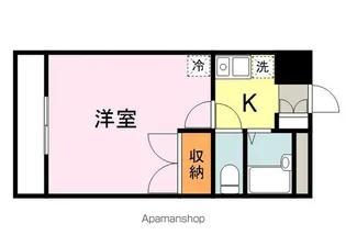 カサブランカ高橋A【202号室】の間取り