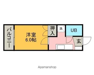 メゾンルージュ【205号室】の間取り