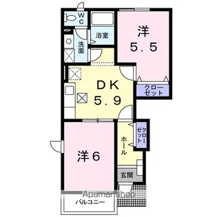 CARNA Ⅱ【1階】の間取り