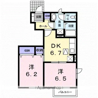 ソレアード・K Ⅰ【1階】の間取り