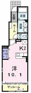 ラック ヴィラⅡ C【1階】の間取り