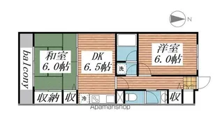 ボザールマンション【1階】の間取り