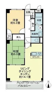 フィネス秀【2階】の間取り