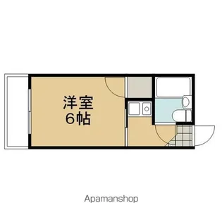 コーポ藤井【202号室】の間取り