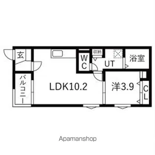 The Manoa【3階】の間取り