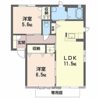 サンビーム串山 E棟【1階】の間取り