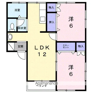 アーバン中桜田【2階】の間取り