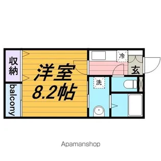 トップワイ上本郷【1階】の間取り