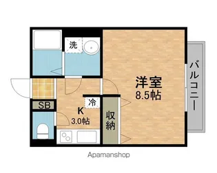 1Kの間取り画像