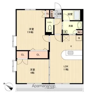 S−FORT榴岡公園【13階】の間取り