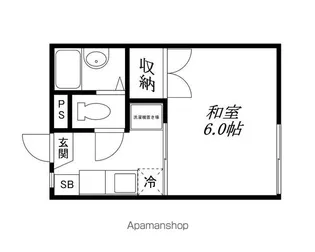 レユニオン若草【1階】の間取り
