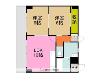 パルルメゾンカミトマイ【502号室】の間取り